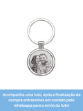 Chaveiro Redondo Aço Inox Personalizado Com Foto