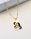 Colar Masculino Personalizado com Foto Ouro 18k